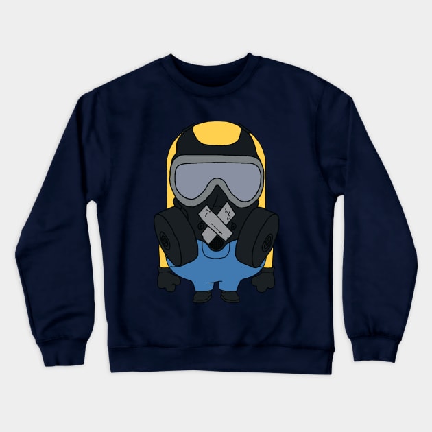 Mute Minion Crewneck Sweatshirt by Frontzie